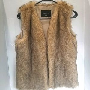 Glamsia Faux Fur Vest Medium